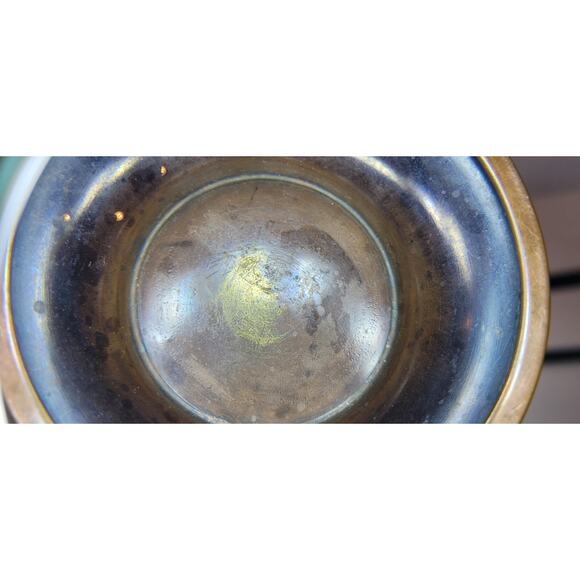 Vintage 1920s-30s WMF Germany Etched Copper Vase, ? Albert Merkle design, 10" - Picture 5 of 6